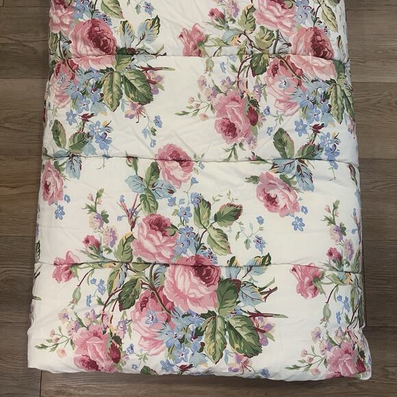 Ralph Lauren VTG Full/Queen Bedding Comforter Retired “Water Floral Pink” EUC - Picture 1 of 7